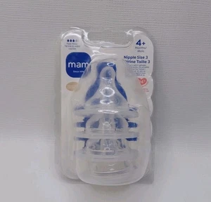 MAM Baby Flaschennippel Fast Flow Nippel Level 3 für 4+ Monate 4er Pack - Bild 1 von 14