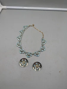 Set collana e orecchini bigiotteria. Non marcato - Foto 1 di 5