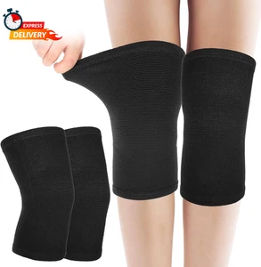 Bamboo Knee Sleeve, Elastic Compression Knee Brace Breathable Knee Pads Leg Slee - Picture 1 of 12
