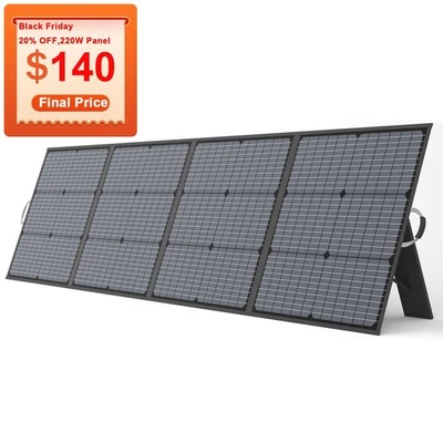 MHPOWOS 220W Solar Panel for Jackery Explorer 1000 v2 Portable Power Station Generator