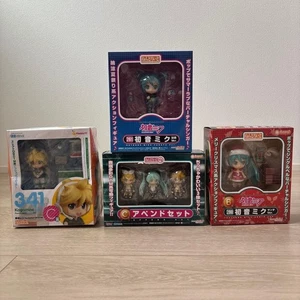 Hatsune Miku Kagamine Rin Len Nendoroid Petit GSC Append Figur Set Santa Yukata - Bild 1 von 8