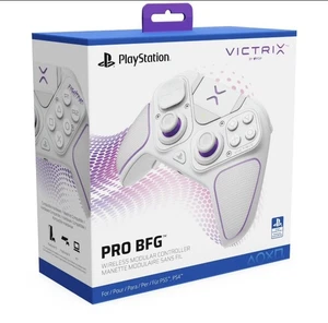 PDP Victrix Pro BFG Wireless Gaming Controller for PS5, PS4, PC, White - Picture 1 of 7