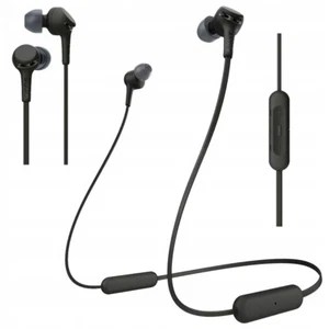 CZARNE SŁUCHAWKI SONY WI-XB400 EXTRA BASS, BLUETOOTH, 15H - Zdjęcie 1 z 7