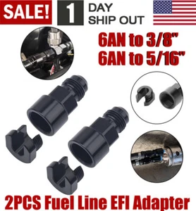 Ls Swap EFI Fuel Rail Adapter Fittings Feed Return AN6 4.8 5.3 6.0 LS1 LQ4 LQ9 - Picture 1 of 18