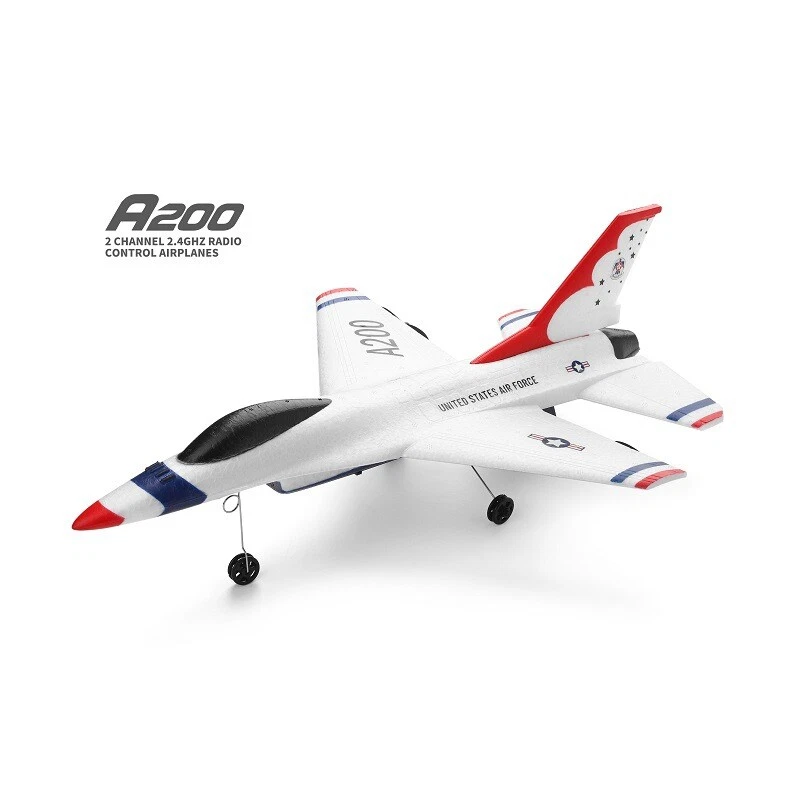 Park10 WLtoys A200 F-16B 2CH Rc Plane 2.4G RC Jet Fighter Wing Stunt RTF Gift - Image 1 of 4