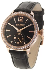 Haurex Italy Women's FH341DNH Grand Class Rose-Gold Crystal Bezel Watch $700 - Picture 1 of 10