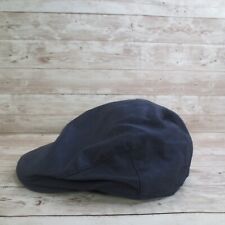 Tommy Bahama Hat Cap Navy Blue Golf Driving Newsboy Cottton Size Large *