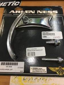 Arlen Ness LH Chrome 4 Point Mirror #0640-0501 - Foto 1 di 1