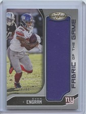 Evan Engram 2018 Certified Fabric Of The Game Jumbo Jersey 74/99 New York Giants