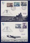 San  Marino  433-36, C108  on 2 large first day covers       MS0923