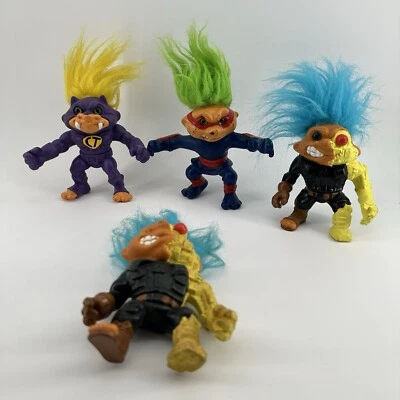 Hasbro Battle Trolls Lot of 4 Vintage 1992 Figures No Accessories Toys Only - Image 1 of 4