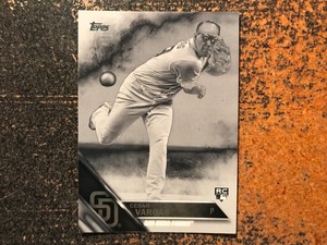 Cesar Vargas Padres RC 2016 Topps Update BLACK & WHITE NEGATIVE PARALLEL #289