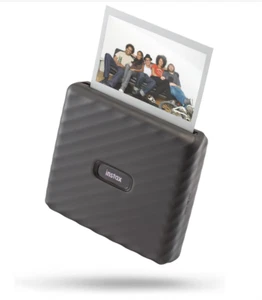 Fujifilm instax Link Wide Mocha Gray + 2 Film Packs, wenig benutzt, OVP, top! - Photo 1/6