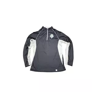 Maglione MLS Uomo Seattle Sounders FC Fanatics Marca Nero Quarto Zip Giacca Pullover - Foto 1 di 5