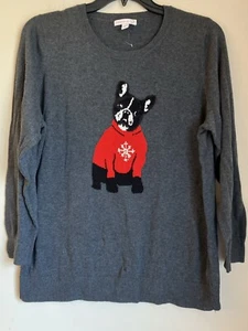 BOSTON TERRIER BEJEWELED SWEATER - Bild 1 von 5
