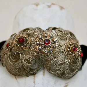 Florschnalle Trachtenschmuck Tracht Silber - Imagen 1 de 4