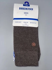 Birkenstock Men's Crew Socks US M15-17 Brown - Picture 1 of 3