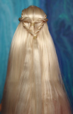 Nude LONG White Blonde Hair CEO Barbie Doll TnT Green Eyes Braids DBox4 OOAK