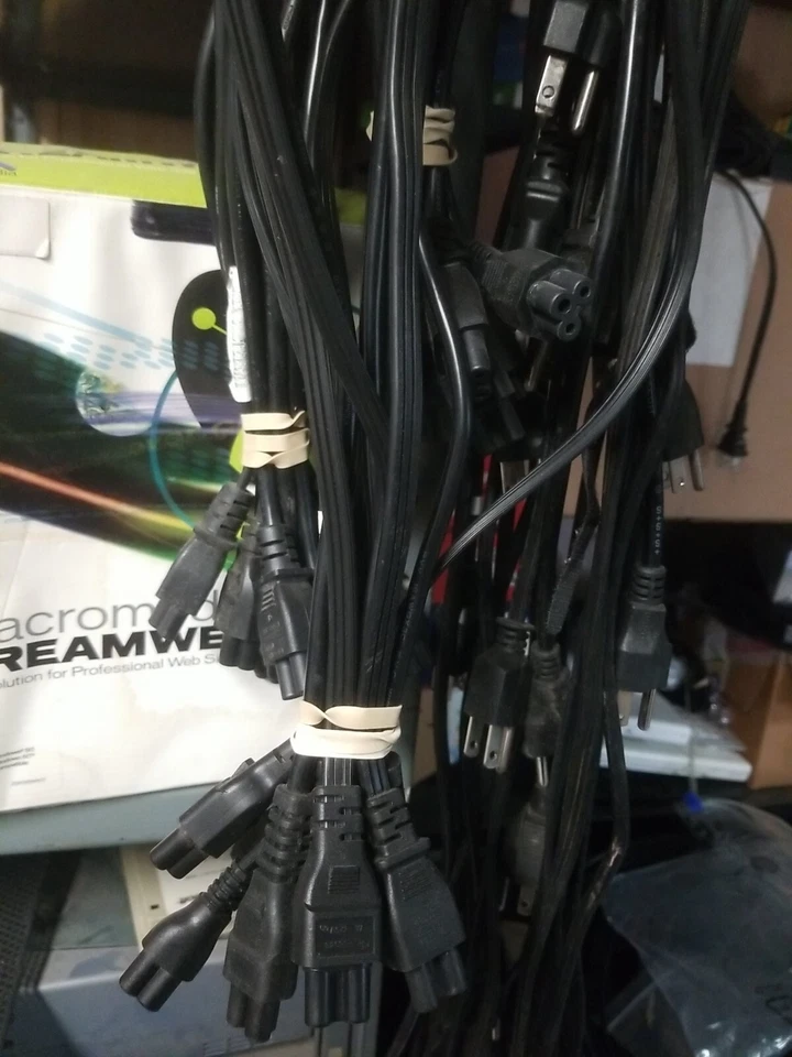 10 PACK 3 Prong Mickey Mouse Power Cord Cable VARIOUS LENGTHS - Image 1 of 1