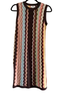 NEW Missoni for Target Girl’s Color Zig Zag Sleeveless Crewneck Sweater Dress XL - Picture 1 of 9
