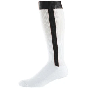 AUGUSTA - SMALL 7-9  NWT - STIRRUP Sock White W/Black Stripe STYLE #6011 - Picture 1 of 1