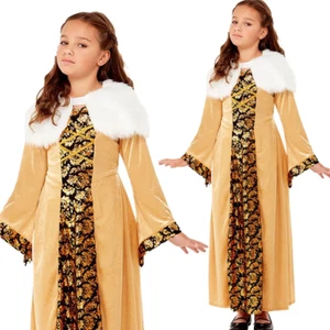 Vestido Elegante Condesa Tudor Medieval Niñas Niños Reales Día Mundial del Libro Niños Disfraz - Imagen 1 de 5