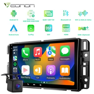 CAM+Car Stereo Android 13 8Core 6+64 Radio GPS For GMC Chevy Yukon Sierra Acadia - Picture 1 of 20