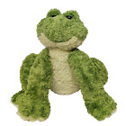 First & Main Big Plush Beanie 16"  Froggle Woggle Frog Froggy with Rattle