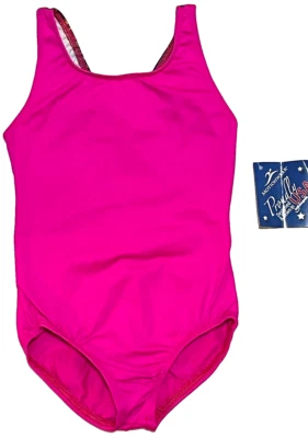 Body Motionwear Leotardo Tanque Forma de Corazón Recorte Trasero Rosa Nuevo Niña Int 4 5 Foto 1 de 4
