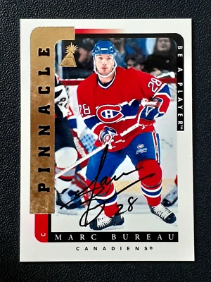 MARC BUREAU 1996-97 BE A PLAYER AUTOGRAPHS 96-97 NO 82          44693 - Image 1 of 2