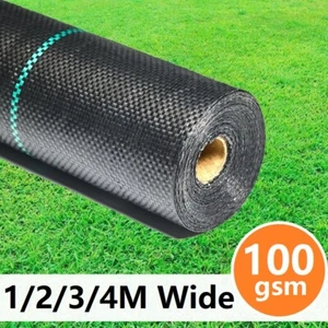 Heavy Duty Weed Control Fabric Membrane Suppressant Garden Lawn Ground Cover Mat - Picture 1 of 30