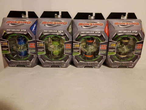 NEW Monsuno Motorized Spin Wild Core Lot of 4!! Jakks Pacific New in box! Cover