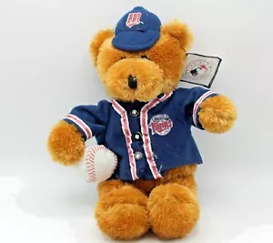 Teddy Bear with Minnesota Twins Baseball Shirt and ball Plush with tag 15" Brown - Picture 1 of 3