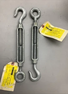 Lot of 2 Chicago CHF 1113 Hook & Eye Turnbuckle 1/2" x 6" (b594) - Picture 1 of 6