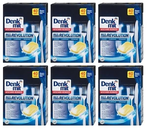 6 x 40 Stk | Denkmit Spülmaschinen-Tabs Multi-Power Revolution, - Bild 1 von 1