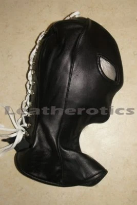 Capucha larga de cuero de grano completo M1 Foto 1 de 4