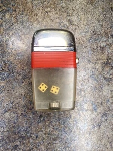 SCRIPTO VU LIGHTER RED BAND DICE AS IS - Picture 1 of 6