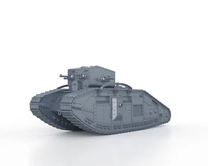 WWI - BRITISH MEDIUM MARK B WHIPPET - 1/56 1/72 1/87 1/100 3D PRINTED - Picture 1 of 5