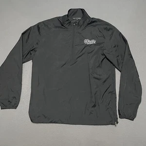O'Reilly Auto Parts Jacket Black Mens Full Zip Size Large Lightweight Coat - Picture 1 of 6