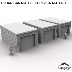 Urban Garage Lockup Storage Unit - MCP Tabletop Terrain - Picture 1 of 6