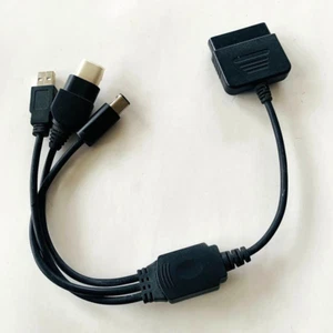 PS2 To PC (USB), Xbox, And Nintendo GameCube Controller Adapter Cord Cable RARE - Picture 1 of 1