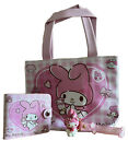 My Melody Set Of 3 Lunch Bag Wallet And Keychain