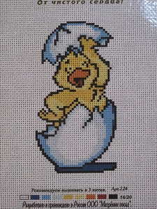 Little chick needlepont canvas - Picture 1 of 1