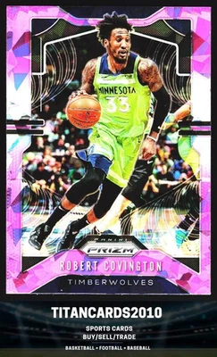 Robert Covington 2019-20 Panini Prizm Pink Ice Prizm Minnesota Timberwolves #166 Foto 1 de 2