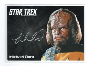 Star Trek TNG Portfolio Prints Series 2 Autograph Auto Michael Dorn as Lt. Worf - Picture 1 of 4