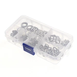 Lock Washer Pack of 300 in Silver Color for Mechanical Fastening Needs - Picture 1 of 12