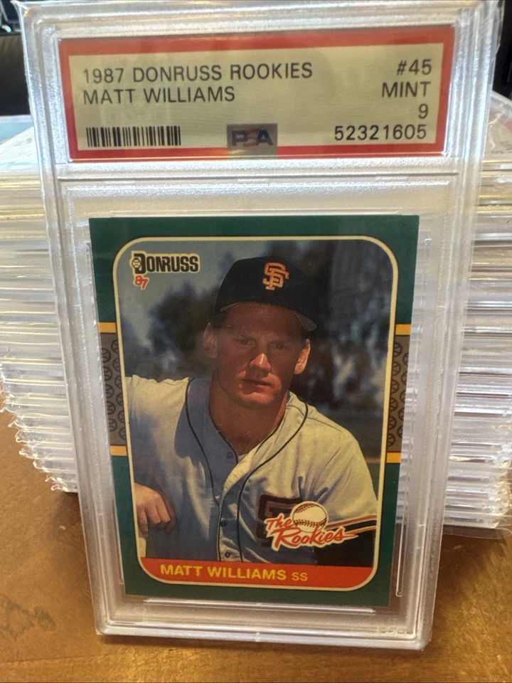 1987 Donruss Rookies #45 Matt Williams PSA 9 - Image 1 of 4