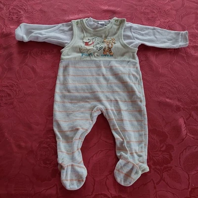 Winnie Pooh Nicki Strampler mitPullover,  Größe 68 - Bild 1 von 3