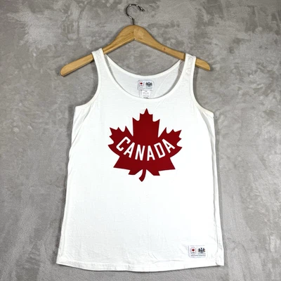Hudsons Bay x Olympics 2011 Tank Top Canada Team Graphic Leaf Logo Womens M - Image 1 of 4