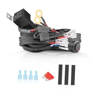Wiring Harness 2 Leads, Light Bar Wire Harness Kit for LED Light Bar Fog - Picture 1 of 8